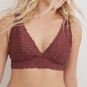 Aerie Padded Push Up Lace Bralette
